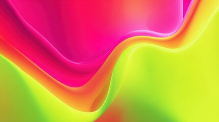 Abstract vibrant color waves flowing design background