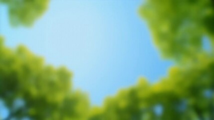 Sunlit branches sway against tranquil turquoise sky dissolving creamy bokeh highlights that drift soft K resolution an effortless background health food ads inspirational quote reels any production