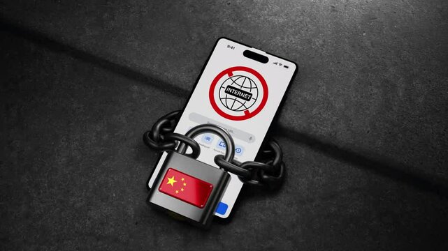 The China Concept Of Restricted Internet Access. The Internet Is Prohibited
