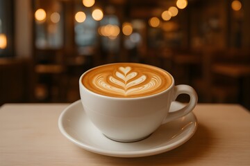 High-resolution photo with ceramic cup of coffee with saucer. Cappuccino. Americano. Flat white. Coffee latte. For editorial or commercial use. Coffee cup background. Cafe advertising. Espresso