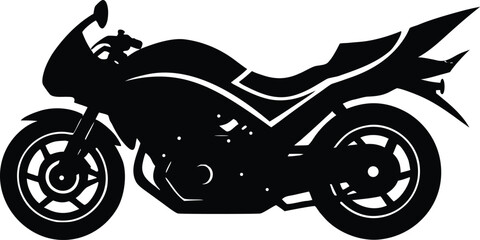 Obraz premium Motorbike Drag Race Silhouette,Speed Racing Motorbike