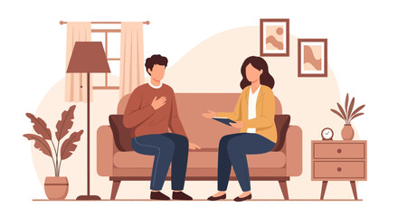Fototapeta premium Mental Wellness Session Professional Consultation And Support For Patient