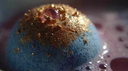 Close-up bath bomb