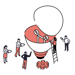 Creative Problem Solving: People Developing a New Concept