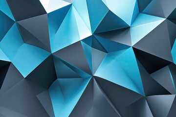 Fototapeta premium Cyan and Gray Geometric Background for Modern Technology and Digital Publishing Designs