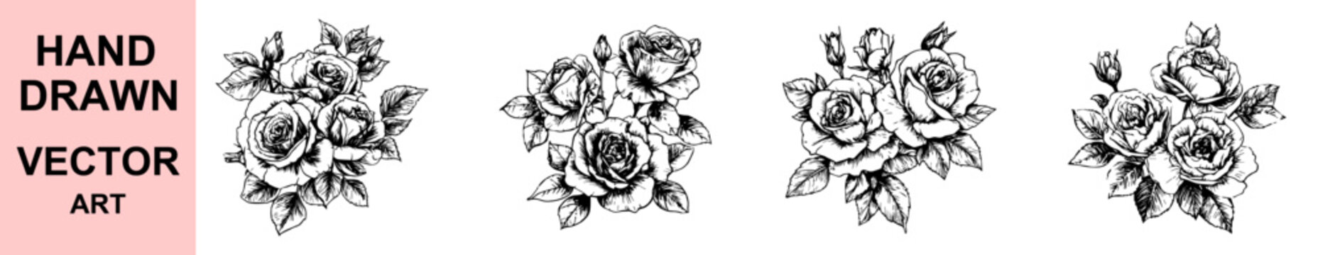 Elegant floral botanical vector drawing with delicate blooming flower stem illustration, hand drawn natural style art for invitations, prints, packaging, logo or textile design