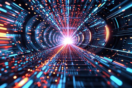 Advanced Abstract Particle Simulation with State-of-the-Art Technology Background Vector