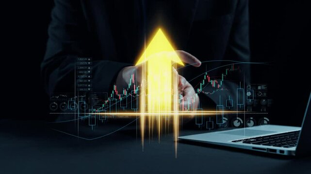 A modern digital illustration showcasing a cost reduction strategy for businesses. Visual elements include graphs, icons, and a laptop, symbolizing digital transformation and analytics. Qubit
