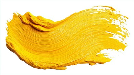 Yellow paint brush stroke texture