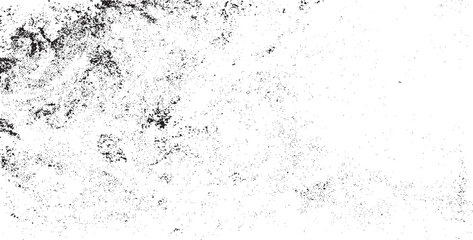 Monochrome texture composed of irregular graphic elements. Distressed uneven grunge background. Abstract vector illustration. Overlay for interesting effect and depth. Isolated on white background.