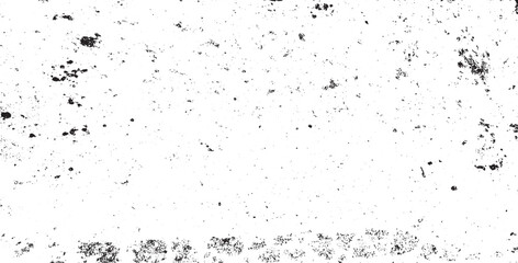 Monochrome texture composed of irregular graphic elements. Distressed uneven grunge background. Abstract vector illustration. Overlay for interesting effect and depth. Isolated on white background.