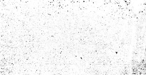 Snow, stars, twinkling lights, rain drops on black background. Abstract vector noise. Small particles of debris and dust. Distressed uneven grunge texture overlay.