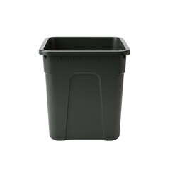 Dark grey plastic storage bin for organization