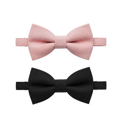 Pink and black pet bow ties for collars