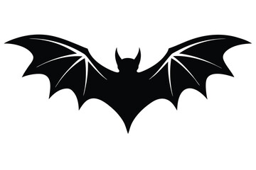 bat wings spread vector icon