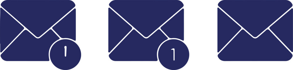 email vector icon set. mail post vector symbol. letter message envelope sign in black color. suitable for apps and websites Ui designs