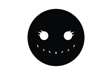 Fototapeta premium eerie full moon vector icon