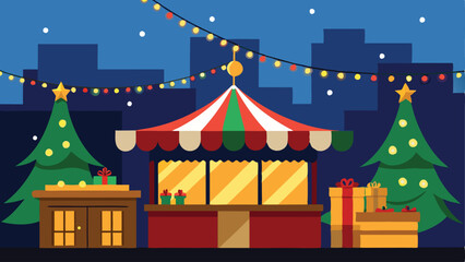 Simple Christmas background vector illustration.