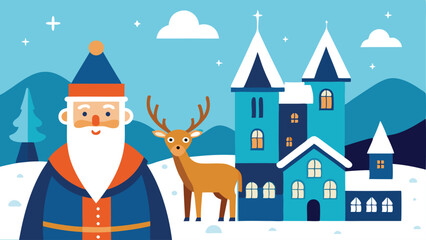 Simple Christmas background vector illustration.