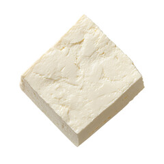 A block of tofu, a versatile and healthy ingredient, is presented as a culinary staple
