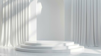 Obraz premium white podium