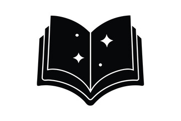magic spell book vector icon