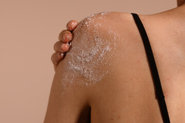 Fototapeta premium Exfoliating Skincare Routine for Smooth Healthy Skin