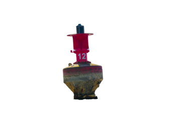 Leitboje freigestellt isoliert