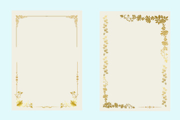 Frame Set for Invitation and Certificate Design
