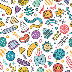 Colorful Abstract Shapes Pattern