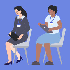 Professional Women Vector Illustration