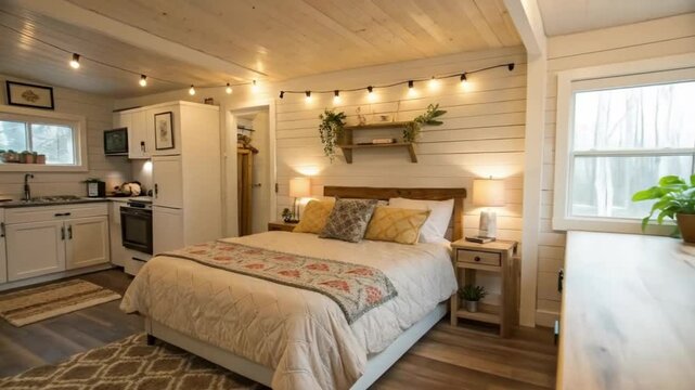 Cozy studio apartment tour: small space living and design ideas for compact homes and tiny houses tour