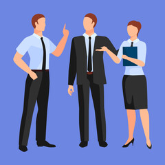 Business Meeting Vector Illustration Teamwork Concept
