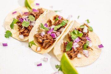 Street Tacos On White Background