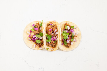 Street Tacos On White Background
