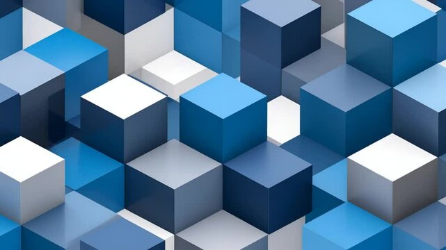 Abstract geometric cubes pattern background