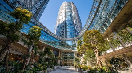 Urban oasis in a city