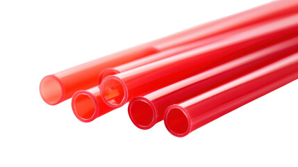 oxygen barrier pipes on white background