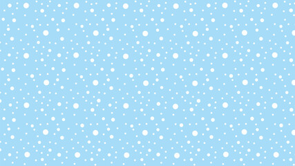 A soothing vector background with white polka dots on a light blue base, perfect for serene and clean designs. © rochmuch