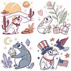 High-Quality amphibeans Illustrations in Various Styles – SVG Bundle