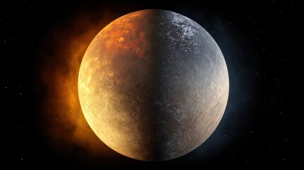 Planet with extreme temperature difference