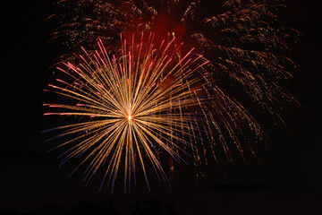 fireworks in the sky