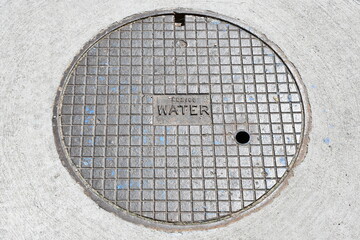 Water access manhole. Manhole made in Mexico.