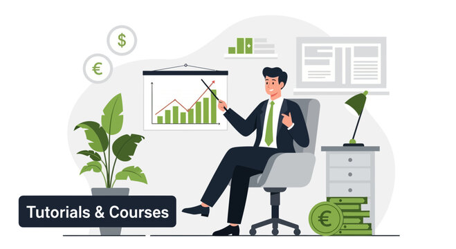 Financial Expert Presenting Profit Growth And Business Strategy Development