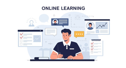 Engaging With Online Courses And Achieving Success In Virtual Learning Environment