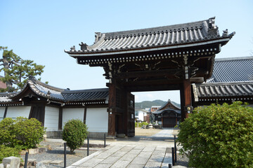 Fototapeta premium 山科別院長福寺 山門 京都市山科区竹鼻