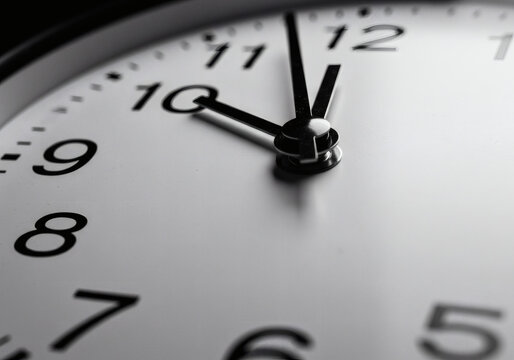 Clock Time Midnight Deadline Urgency Business Schedule Management Hour