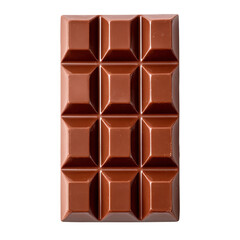 A delicious chocolate bar with symmetrical design, ready to eat 
