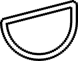 Triangle pixel geometric 8 bits