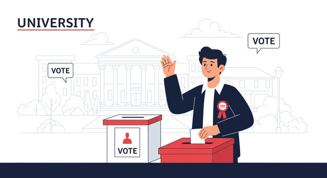 Student Government Elections On University Campus Promoting Democratic Participation